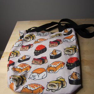 SUSHI CAT canvas totebag by Society6
